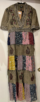 Stonewash Patchwork Dress