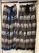 Wide Leg Elephant Drawstring Pants