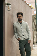 Yak Blend Cardigan- Limestone