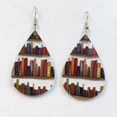 Librarian Teacher Bookshelf Earrings