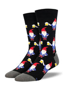 Men's Gnome More Beer Socks - Black