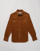 Corduroy Western Shirt- Tobacco