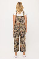 CAT COLLAGE PRINT OVERALLS