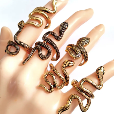 Gold Snake Rings