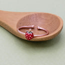Sweet Strawberry Gold Ring
