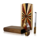 4" Swivel Top Dugout with Layered Exotic Hardwoods