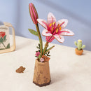Pink Lily 3D Wood Puzzle