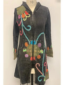 Tie Dye Embroidered Jacket
