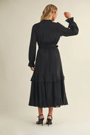 Belted Ruffled Dress