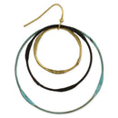 Vintage Patina Circles Round Earring