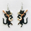 Banjo Cat Earrings