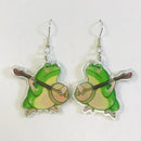 Banjo Frog Earrings