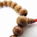 Lotus Seed Mala Bracelet - Brown