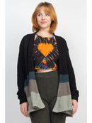 Cozy Knit Shawl Cardigan - Black