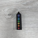 Black Obsidian Obelisk Tower - Chakra