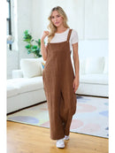 Classic Brown Corduroy Overalls