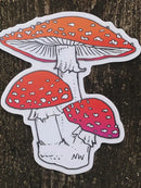 Amanita Mushroom Decal