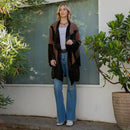 Boho Patchwork Kimono Shrug with Embroidery- Amber