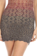 Gradient Knit Mini Dress