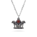 Double Lion Pendant - Antique Silver Finish