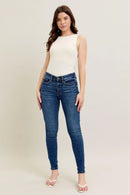 Judy Blue Core Mid-Rise Skinny with Handsanding