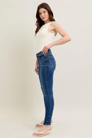 Judy Blue Core Mid-Rise Skinny with Handsanding