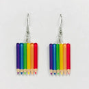 Acrylic Crayon Teacher Earrings