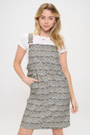 Bee Moth Floral Corduroy Dress