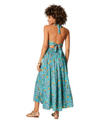 Long Sleeveless Summer Dress-Blue