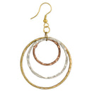 Mix It Up Mixed Metal Round Layer Earring