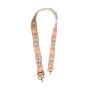 2" Natural Chevron Blooms Guitar Strap