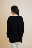Comfy Boucle Longline Cardigan with Pockets