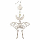Celestial Luna Moth Oversized Earrings