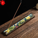 Ceramic Lotus Incense Burner - Enamel