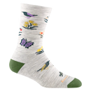Women's Cottage Bloom Crew Lightweight Lifestyle Sock- Ash