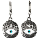 Round Evil Eye Earrings