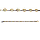 Bronze Bead Spaced Flower