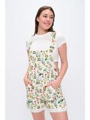 Floral Garden Print Shortalls
