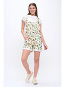 Floral Garden Print Shortalls