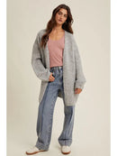 Oversized Brushed Sweater Cardigan