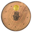 Hamsa Round Cone Incense Burner