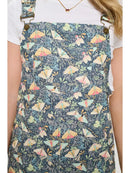 Moth Floral Print Corduroy Dress