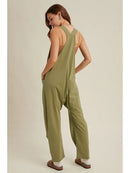 Knit Loose Fit Jumpsuit Onesie with Pockets