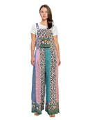 Overall Boho Floral Patchwork