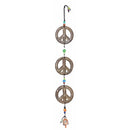 Triple Peace Symbol Beads & Bell