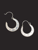 Lightweight Brass Silver Tone Mountain Range