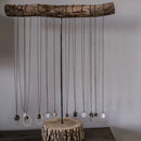 Rough Cut Semi-Precious Stones Brass Necklace