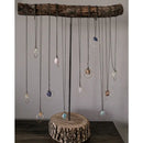 Rough Cut Semi-Precious Stones Brass Necklace