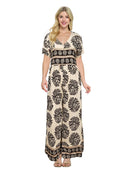 Ruffled Casual Jumpsuit Printed