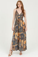 Twist Front Maxi Dress- Sunset